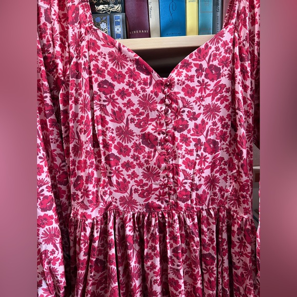 NWT Joyfolie Lorna Impact Dress in Red Floral - Picture 9 of 10